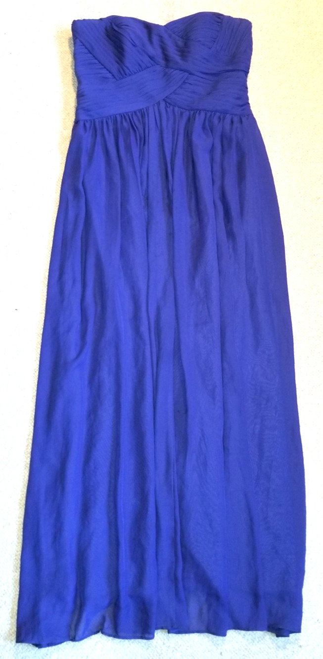 Womens Dress-JS BOUTIQUE-purple chiffon maxi formal/prom pleated bodice-10